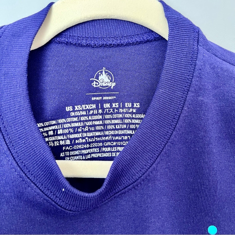 Disney sPARKling Collection Spirit Jersey | Purple | Size XS NWT - Picture 3 of 6